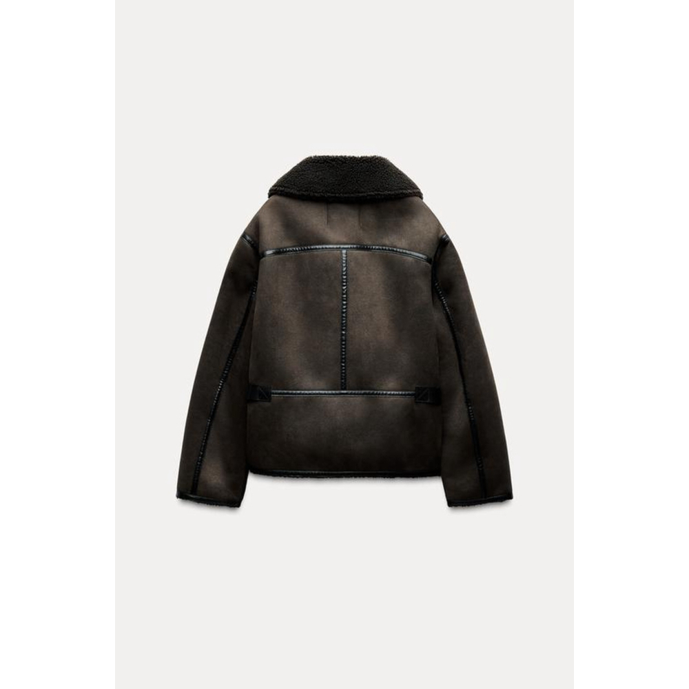 Zara Double Faced Jacket ZW Collection Size M NWT - Picture 6 of 10